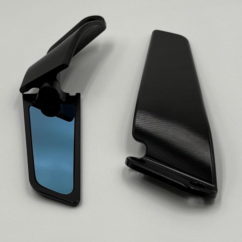 Stealth Mirrors for Kawasaki Ninja ZX-6R ZX6R ZX636 2019-2025 Accessories, Winglet Mirrors Made of CNC Aluminum#Angle Adjustable#wind Wing Rearview