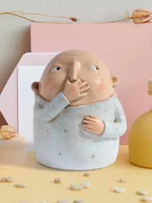 Skurrile Figurenstatue, Harzfigurenskulptur Dekoration, Heimdekorationsfigur für Schlafzimmer, Wohnzimmer und Eingang