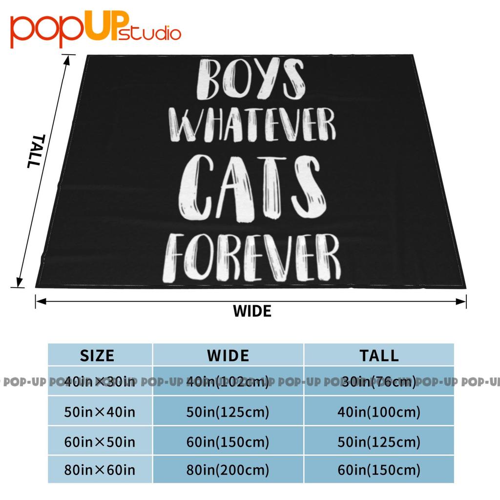 Boys Whatever Cats Forever Funny Cat Lover Ultra-Soft Blanket Quilt Winter Sofa Cover Bed Covers