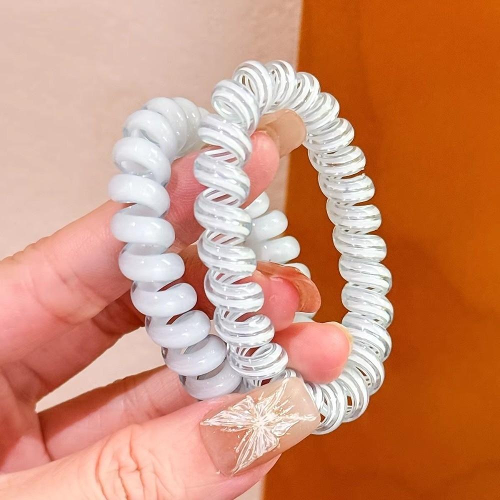 Portable Phone Line Hair Ring Gradient Color Hair Loop Elastic Hair Rope  Girl Daily Hairstyle