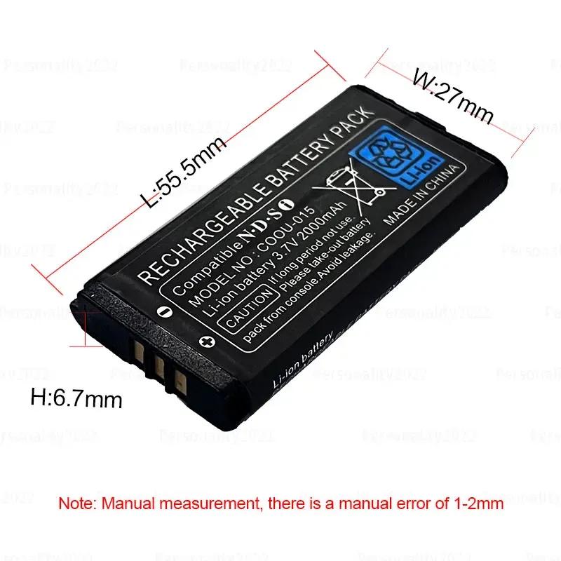 3.7V 2000mAh Rechargeable Battery TWL-003 TWL 003 Lithium Battery Pack for Nintendo Ndsi Game Console Built-in Batteries TWL003