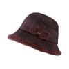 Autumn and Winter Elderly Hat Lady Mother Basin Hat Double Warm Fashion Versatile Grandma Bucket Hat