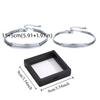 2Pcs Classic Simple Couple Bangle Adjustable Hand Bracelet Jewelry  For Women Men