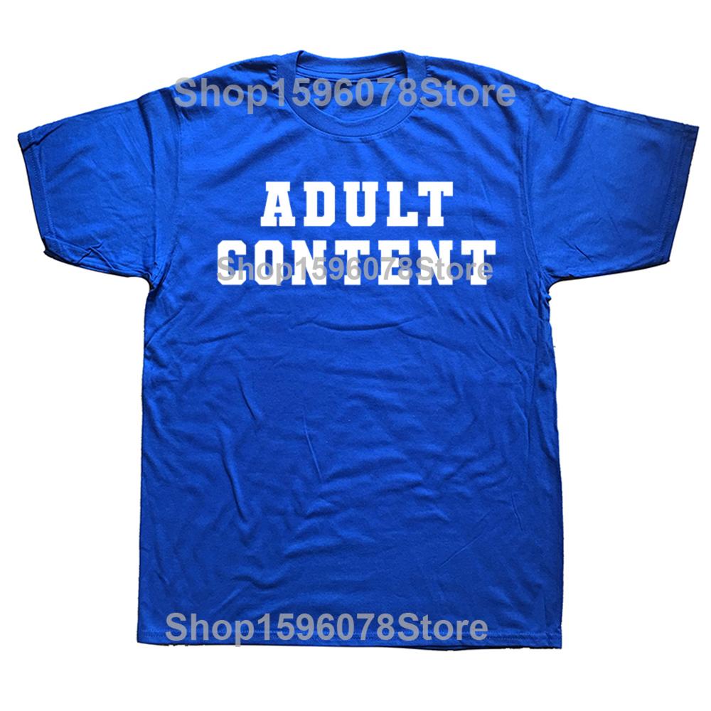ADULT CONTENT T-Shirt Humor Funny 18 Years Old Adulting T Shirts Humor Streetwear Tee Shirt Short Sleeve Unisex Loose Clothing
