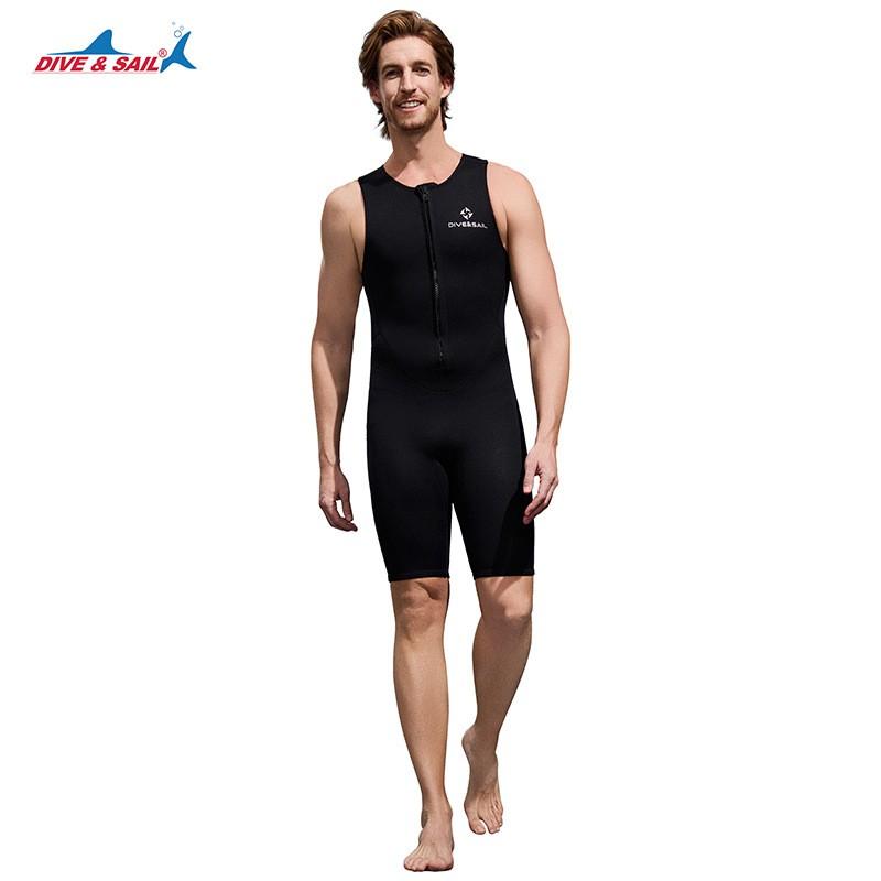 Men Women Full Body Wetsuit Snorkeling Diving Surfing Warmth Thick Neoprene Sleeveless Rash Guard