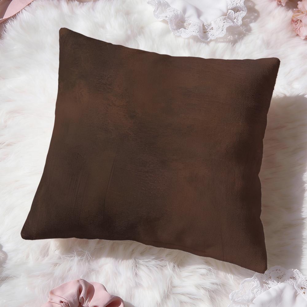 Leather Texture Cushion Cover Premium Comfort Reversible Pillow Cove Two in One Design for Any Room Car Interior
