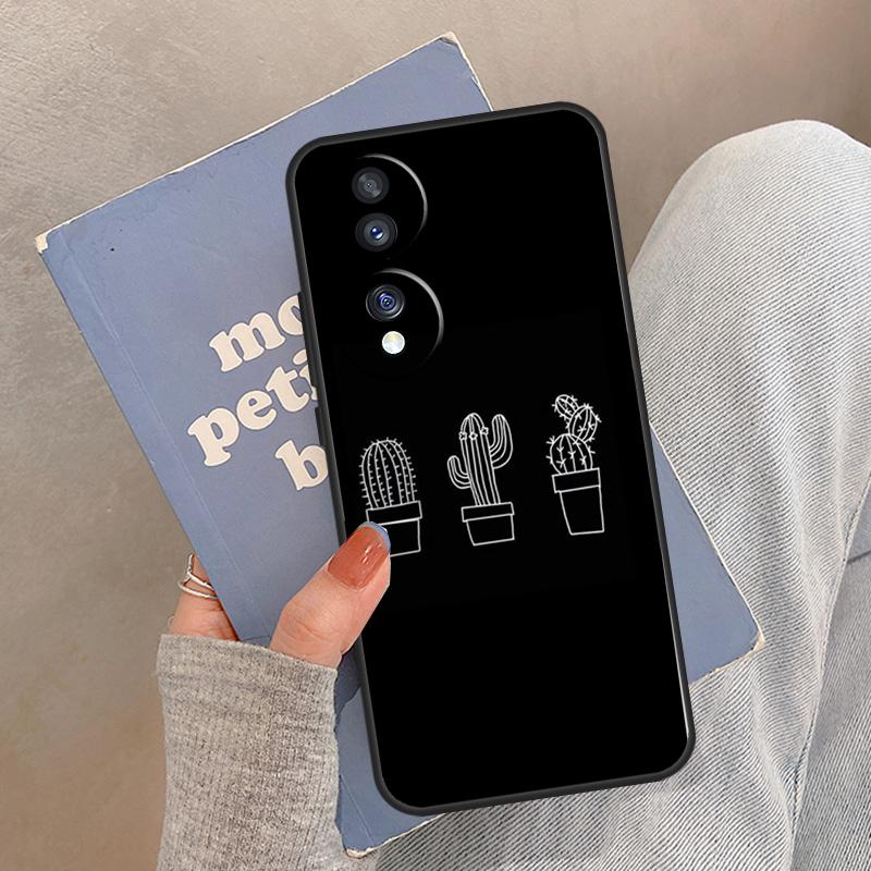 Summer cactus Patterns Case For Honor Magic 5 6 7 8 Pro Cover For Honor 200 400 Lite 50 70 90 X8a X8b X9a X9b X9c