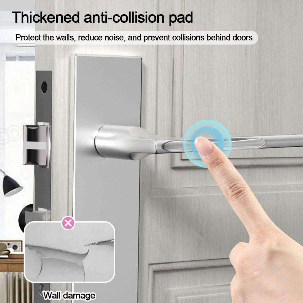 Silicone Wall Protector Self Adhesive Safety Shock Absorber Guard Door Stopper  Furniture