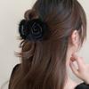 Soft Fur Half Updo Hairpins Hair Decoration Plush Hair Claw Fashion Ponytail Holders  Women