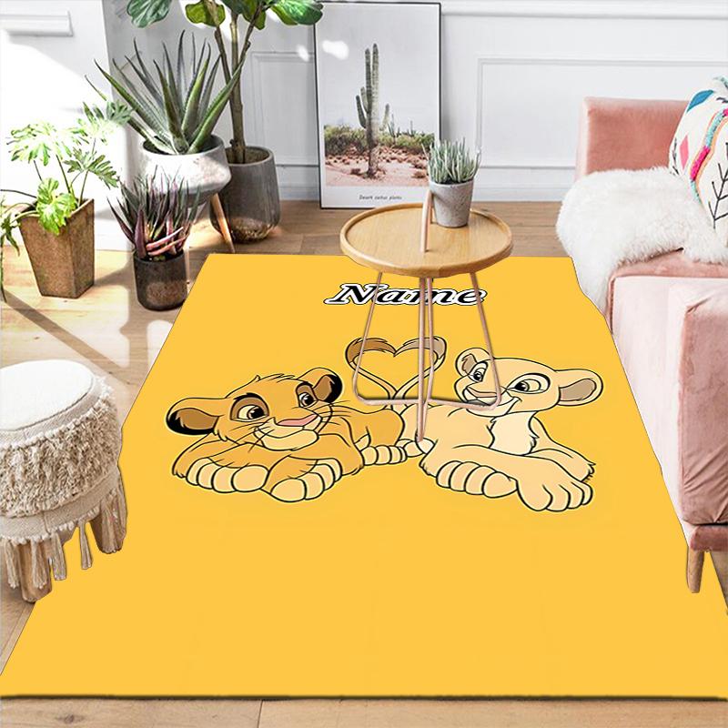 Custom 1Pc Lion Sunset Adventure Rug Office Carpet Indoor Outdoor Entrance Doormat Nonslip Soft And Comfortable Living Room D916103
