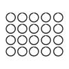 20 pièces Anneaux de Porte-clés Plats en Métal Anneaux Divisés de Remplacement Porte-clés Portable d'extérieur Boucle de Porte-clés Anneaux Divisés Faciles à Ouvrir