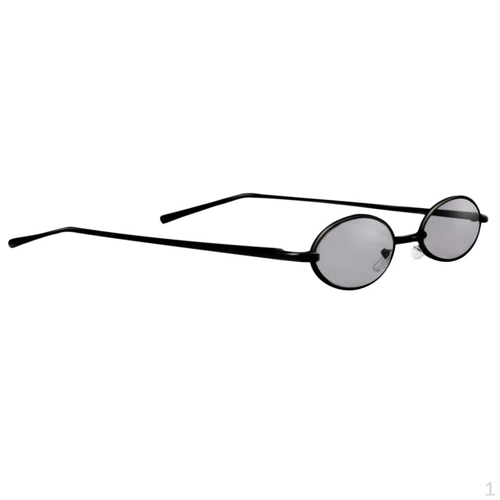 Chic Small Oval Sunglasses For Women Men Hippie Cool Metal Sun Glasses