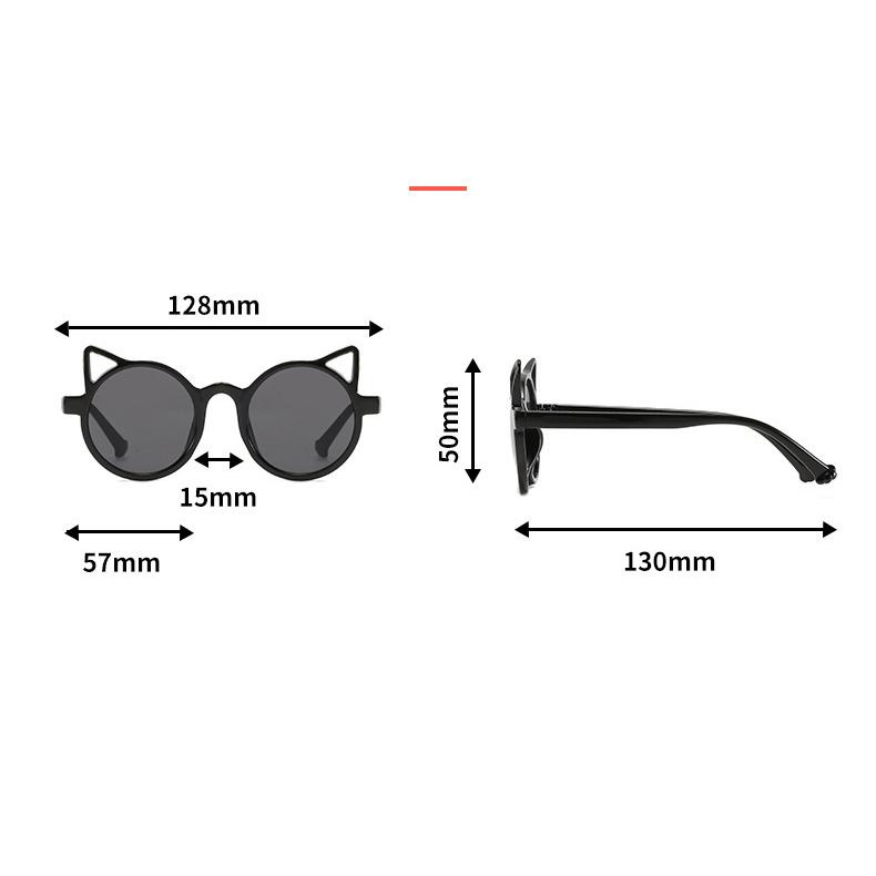 New Fashionable Children Sunglasses Cute Cat Eyeframe Boys and Girls Trendy Dressing Baby Outdoor Decoration Eyewear Uv400