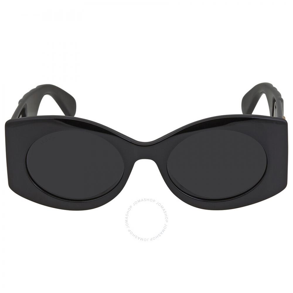 

Gucci Grey Oval Ladies Sunglasses GG0810S 001 53