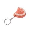 Denture Keychain & Earrings Set: Creative Resin Denture with Charms - Unique Gift Idea