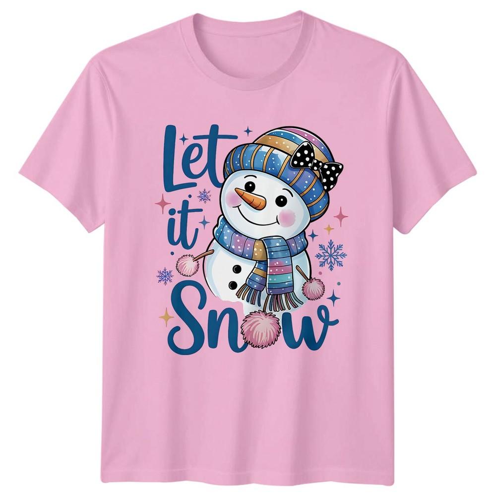 Let It Snow SnowUnisex Winter Holiday Unisexs TShirt Unisexs Graphic Tee