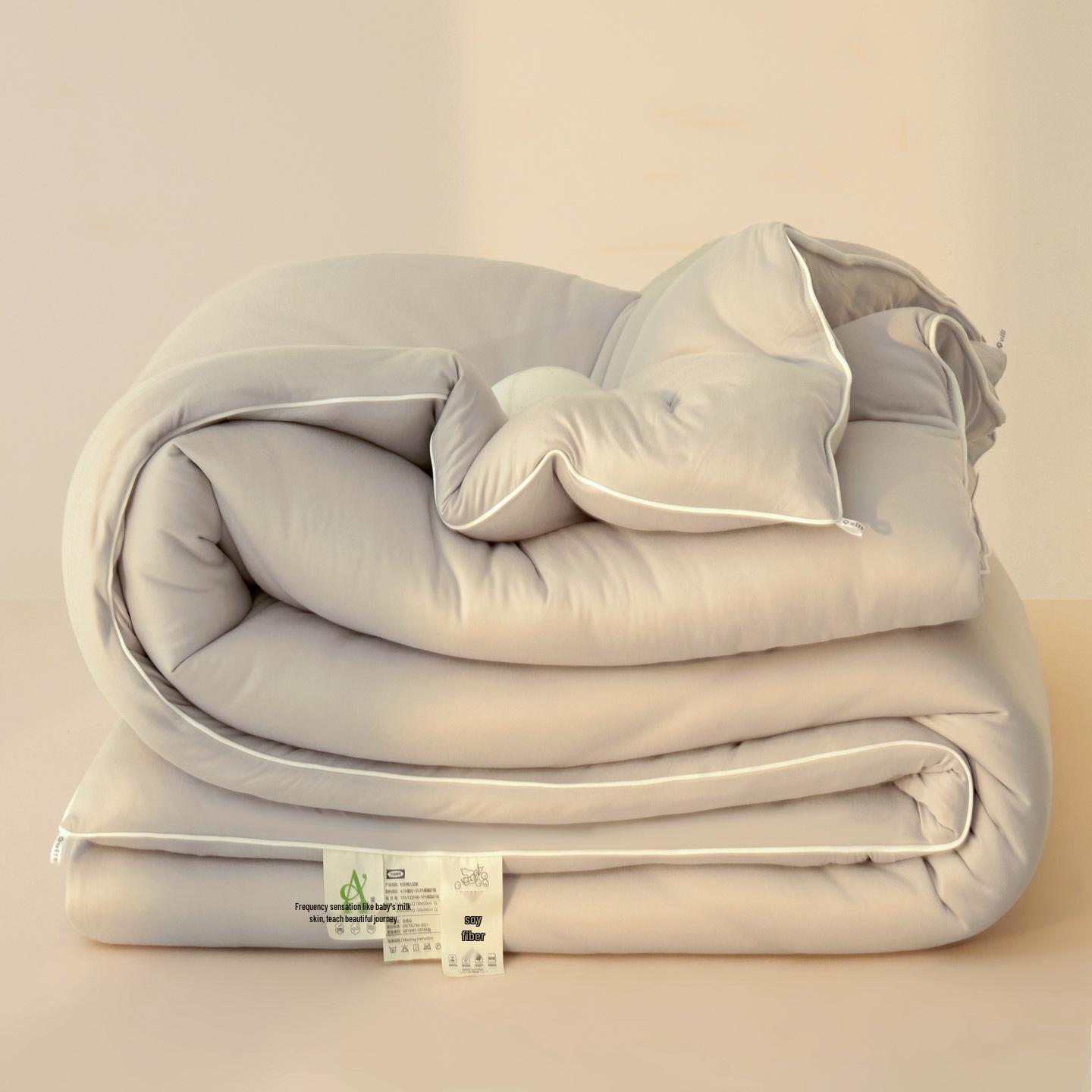 Soy Fiber Cotton Quilt for Dorms - All Season, Single/Double 150x200cm 2kg