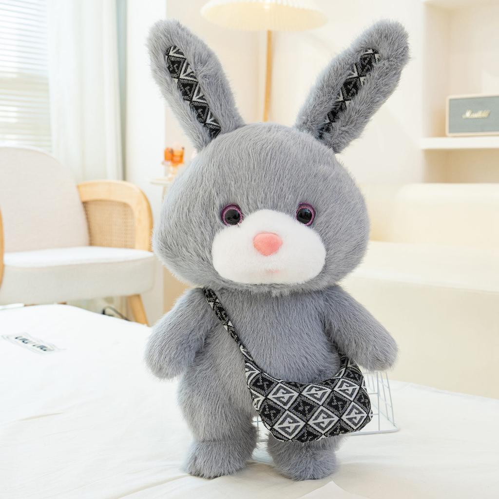 Cute couple rabbit doll plush toy soothing kids sleeping doll little bunny doll girl birthday gift