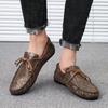 Mode Neue Lässige Slipper Herren Weichsohlige Marken Mokassins Frühling Lederschuhe Bequeme Flache Sohle Outdoor Walking Freizeitschuhe
