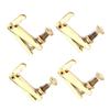 4Pcs Durable Alloy Fine Tuners String Adjusters Replacement Parts for 3 4 4 4 Violin(Gold)