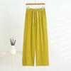 Women's Wide-legged Trousers Summer Versatile Thin Section Loose Dragging High Waisted Outside Wearing Casual Trousers