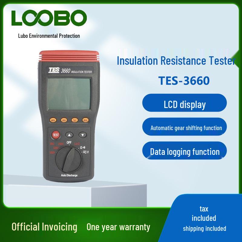 TES-3660 Auto-Ranging Insulation Resistance Tester