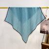 Retro light luxury high-end carriage cotton and linen scarf, spring and autumn new 71cm small square scarf, foreign-style decorative versatile scarf