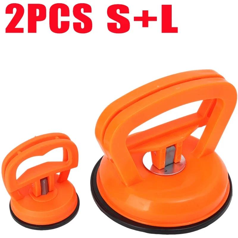 Auto Saugnapf Delle Universal Hochleistungs-Saugnäpfe Reparatur Artefakte Karosserielack Dellenreparaturwerkzeuge 2 Stück Schwarz Orange Farbe
