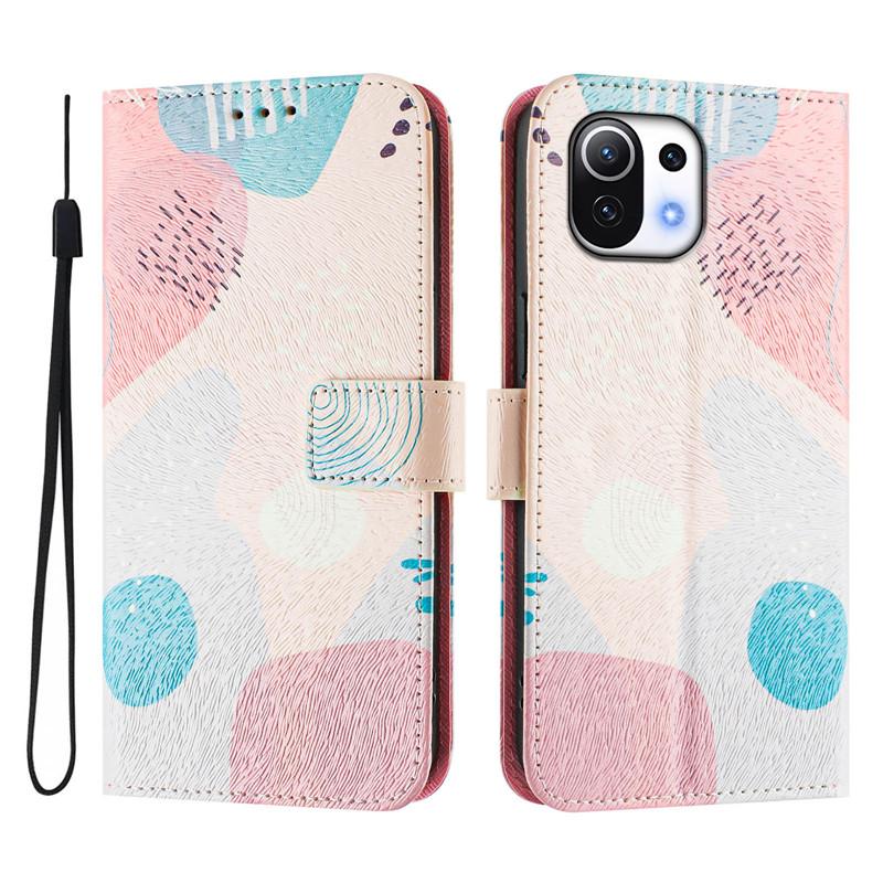 Luxury Flip Leather Case For Xiaomi 11 Lite 5G NE Flip Cover On For Xiomi 11T Mi 11 Ultra Pro Wallet Bags Flower Cases Shell