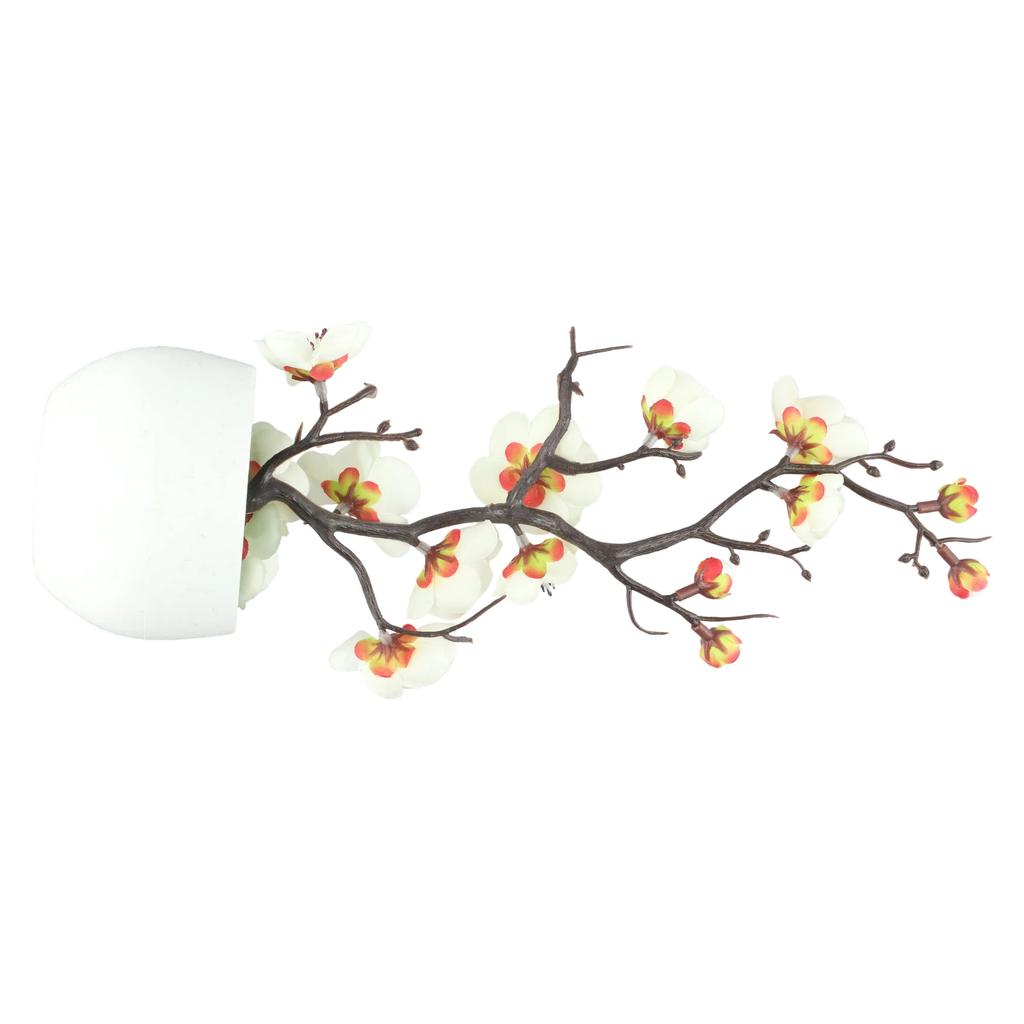 1 Piece Artificial Plum Blossom Potted Plants Simulation Small Bonsai Office Desktop Ornaments Home Decoration