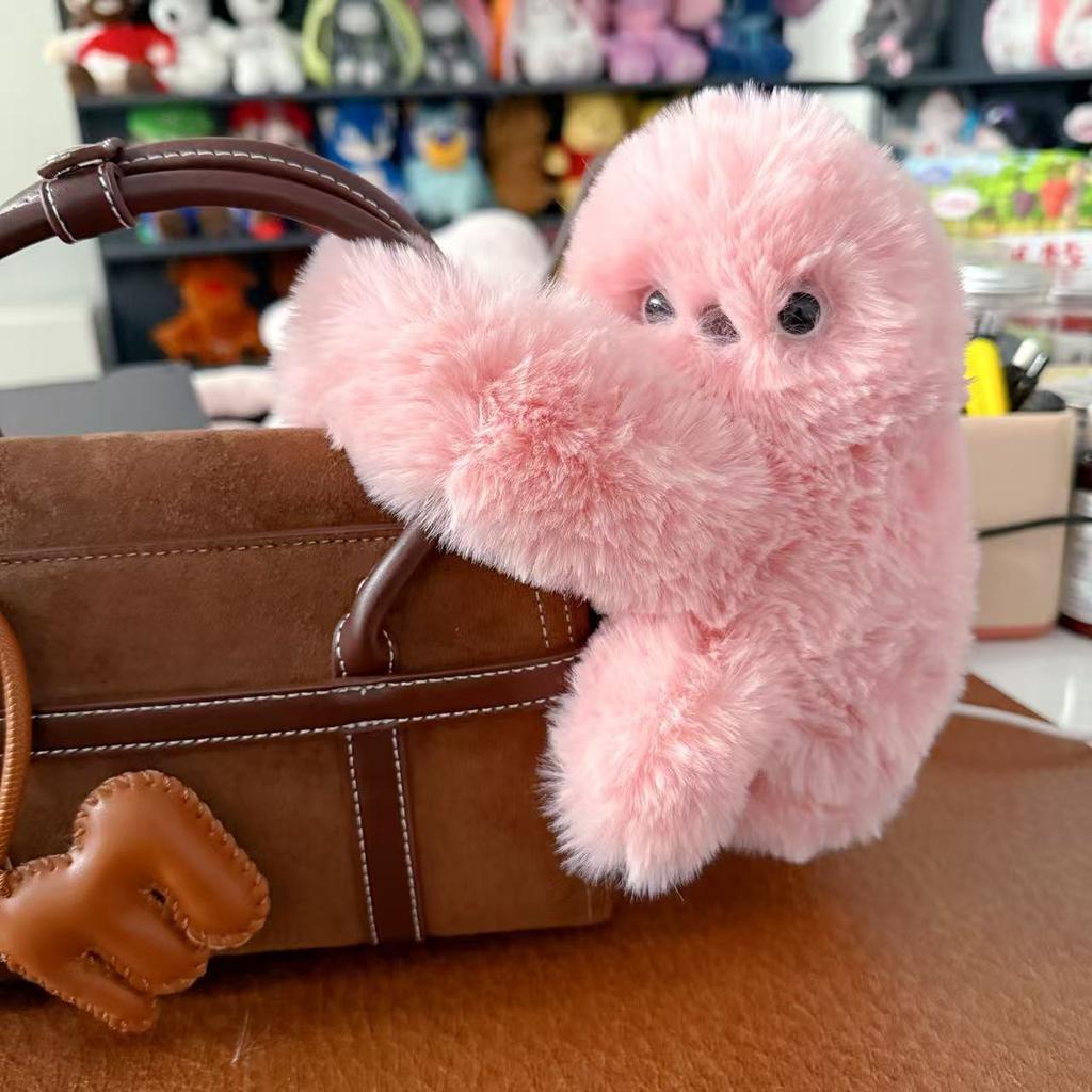 Interactive Shy Owl Plush Toy Singing Head Turning Stuffed Animal Cute Pendant Gift for Kids