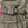 1 Pair Hanging Buckles Mini Dominator Clips Nylon Strap Webbing Elastic Cord for Hiking