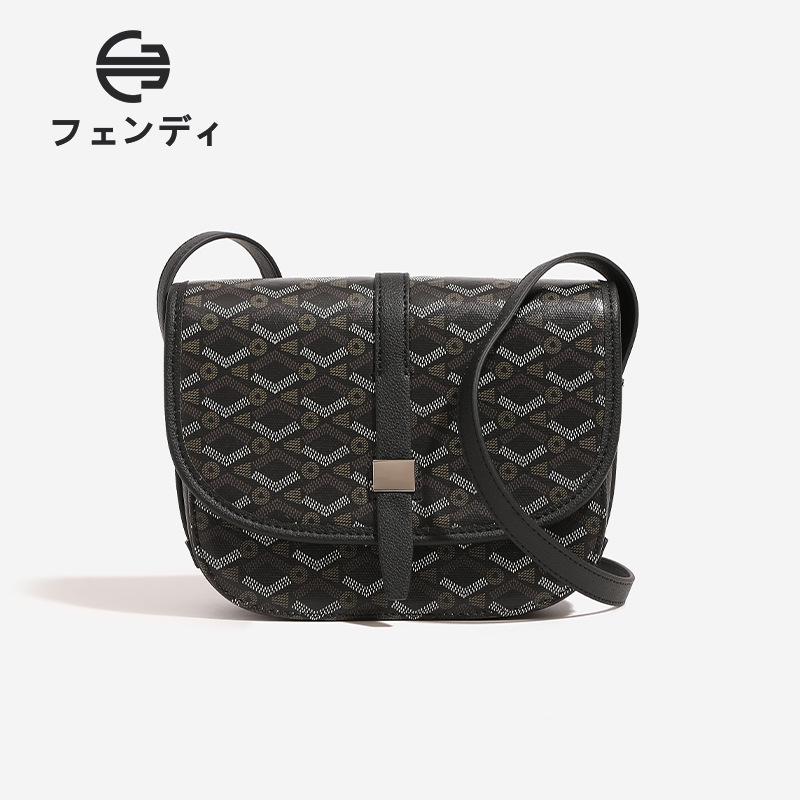 Элегантная сумка-седло через плечо - Унисекс модная сумка-мессенджер чёрный