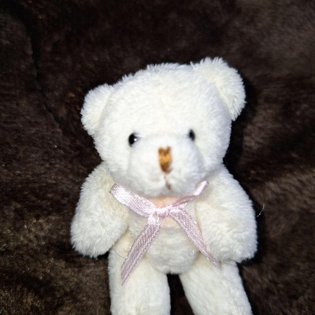 [USED] Teddy Bear, Mini Plush Toy, Bear, Retro Heisei Style