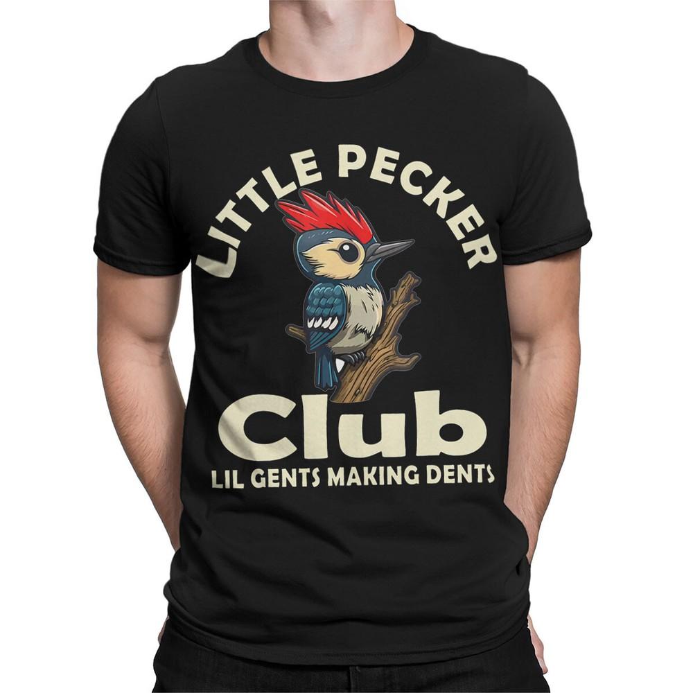 

Футболка Little Woodpecker Club для взрослых Мультяшная птица Веселый Игривый дизайн#T489 L