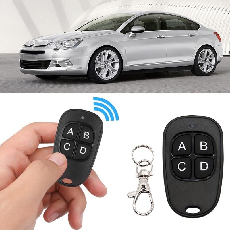 Gantch 433MHZ Universal Learn Copy Remote Control suitable for control garage doors electric gates security systems,YDABCD-Black