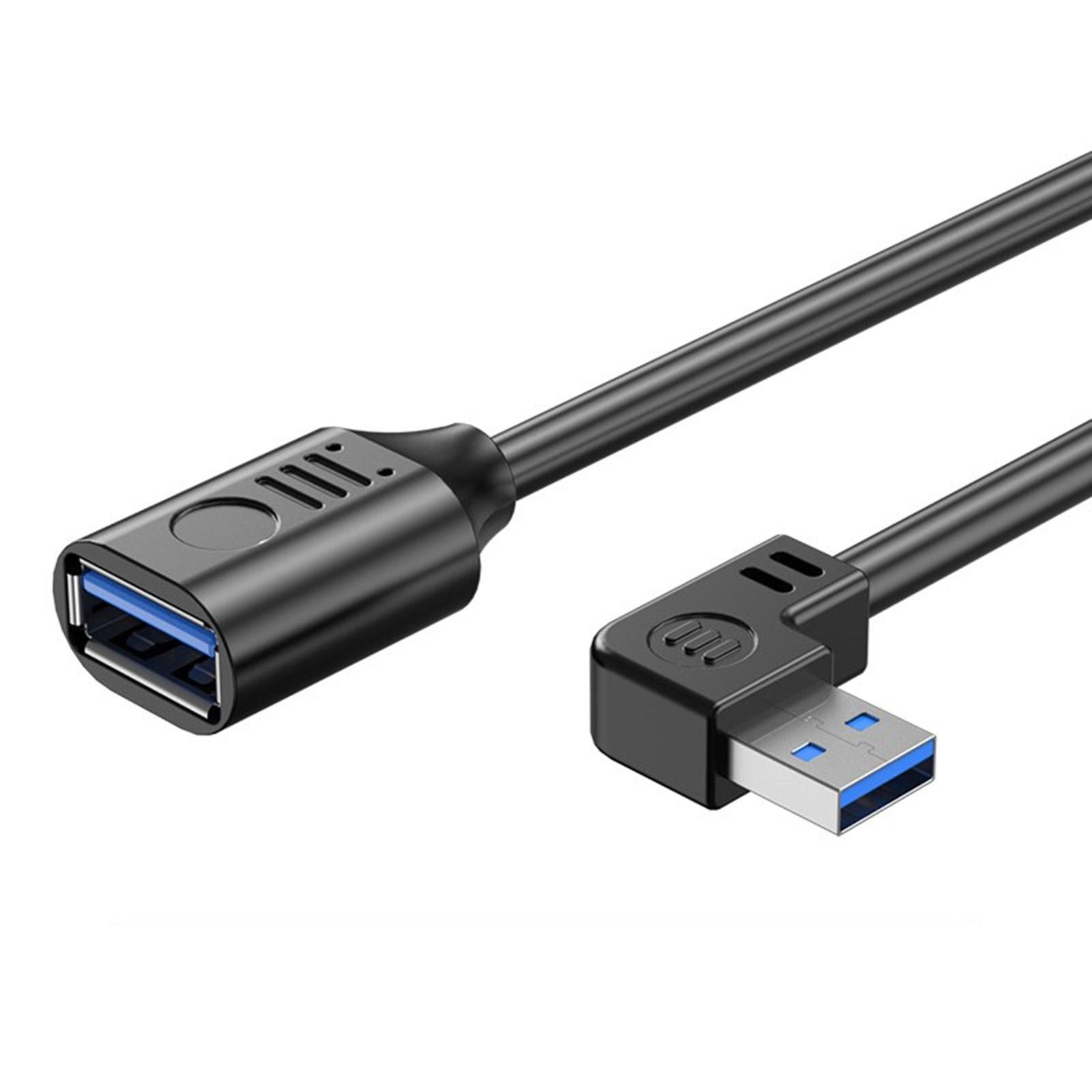 

Удлинительный кабель USB 3.0, высокоскоростной USB-удлинитель, 90 градусов, между мужчинами и женщинами, передача данных 5 Гбит/с для удлинителя мыши 15-R