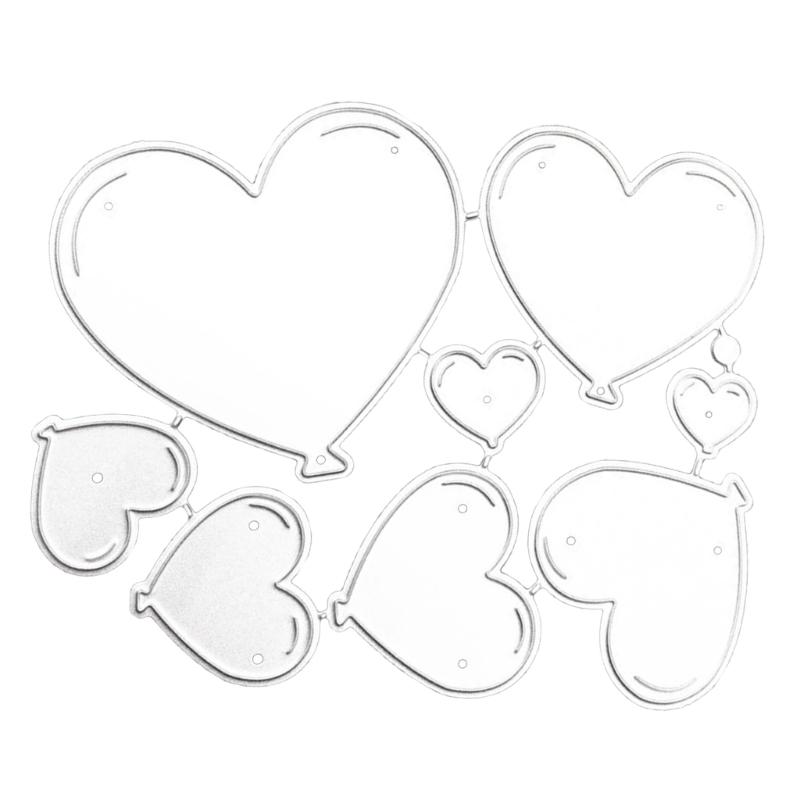 

Heart Metal Cutting Dies DIY Craft Carbon Steel Embossing Template Stencil Scrapbooking for Card Die Cuts Mold Decor 1