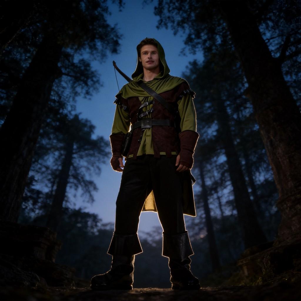 European Fantasy Archer Costume For Male Stage Performers With Polyester Fabric For Costume Parties