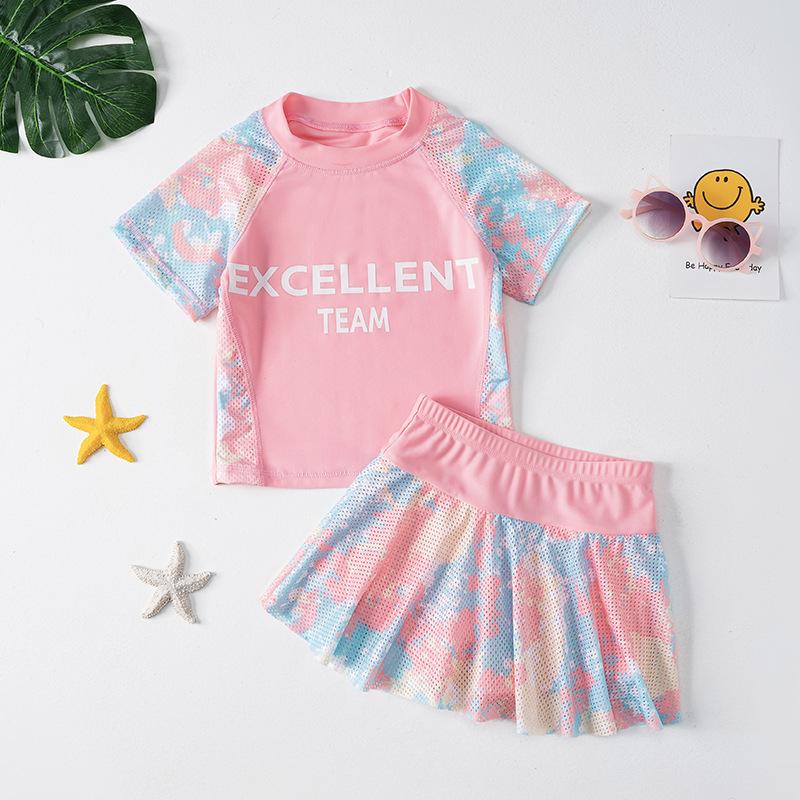 Princess Cartoon Skirted Swimsuit for Girls - Cute & Conservative