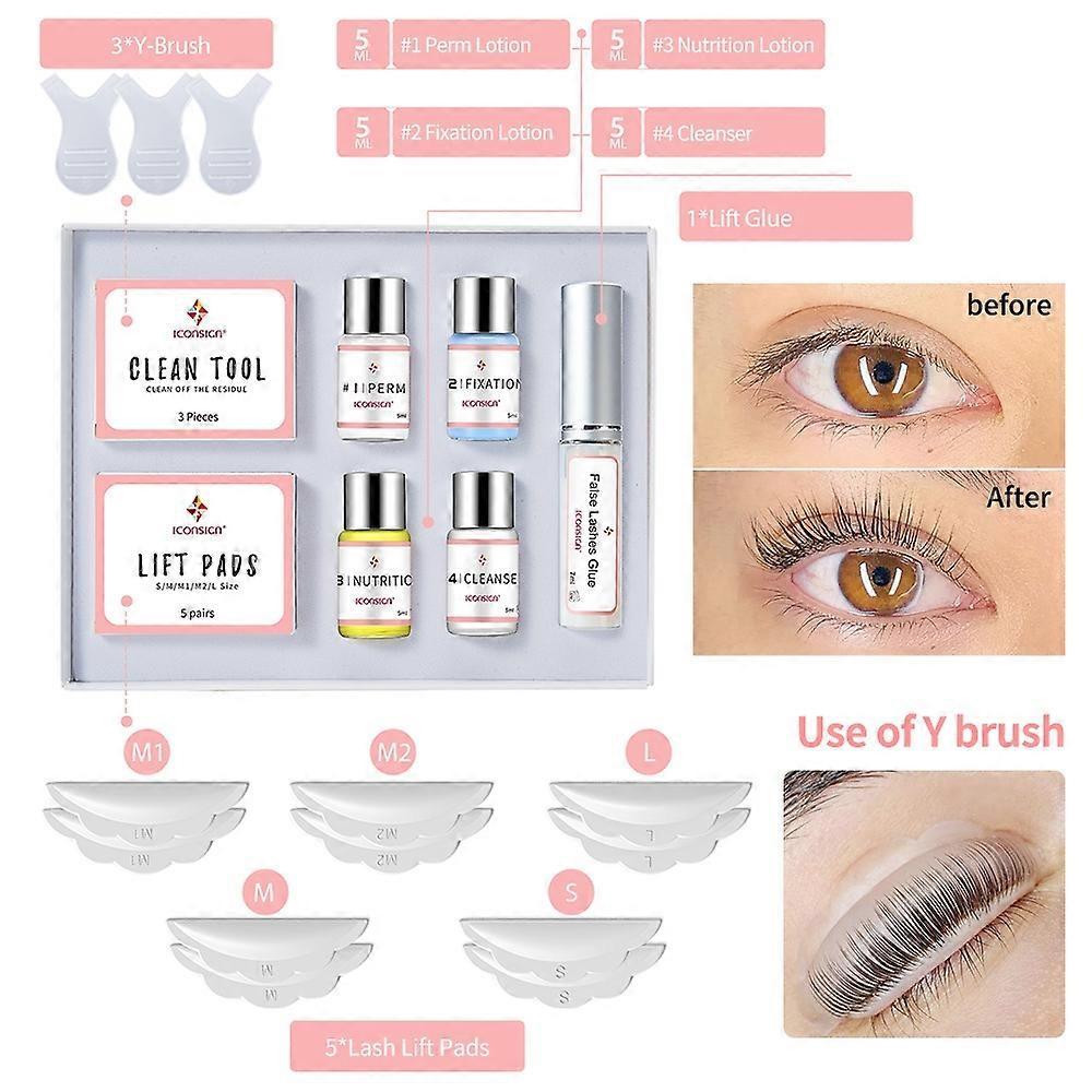 ICONSIGN Lash Lift Kit Lifiting Eyelash Enhancer Lifting Kit Salon Lash Perm Eyes Makeup Present for