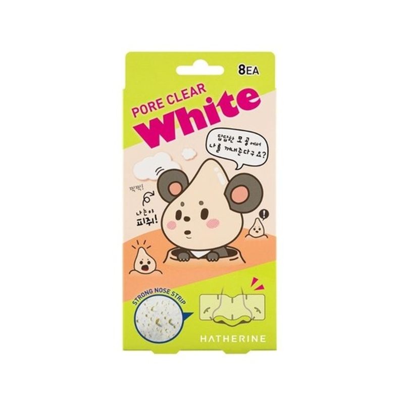HATHERINE Pore Clear White Nose Pack (8 sheets) 001_Pore Clear White Co-pack (8 sheets)