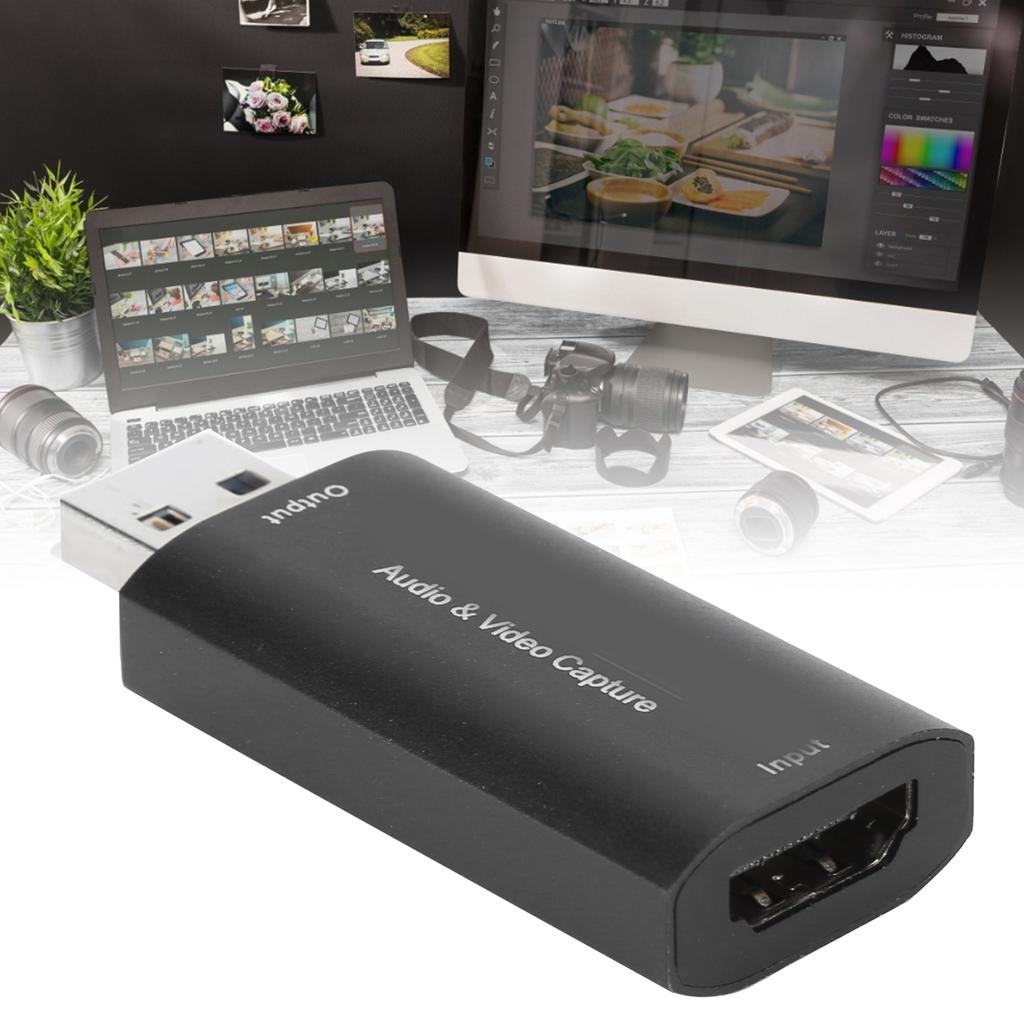 226 High Definition Audio Video Capture Card for HDMI F TO USB M Capture CardBlack