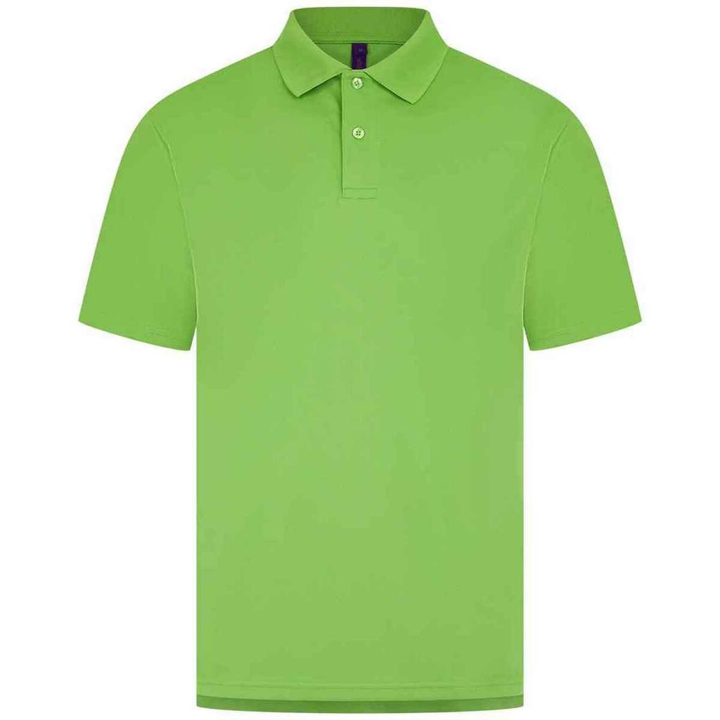 Henbury Mens CoolPlus Moisture Wicking Polo Shirt