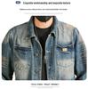 Xintang Retro Embroidered Men's Denim Workwear Jacket for Spring 2025