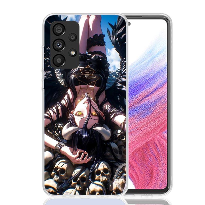 Albedo Overlord Anime Phone Case for Samsung Galaxy A52 A51 A50S A12 A22 A32 A72 A10S A30S A31 A71 Note 20 Ultra 10 Plus S10 Gal