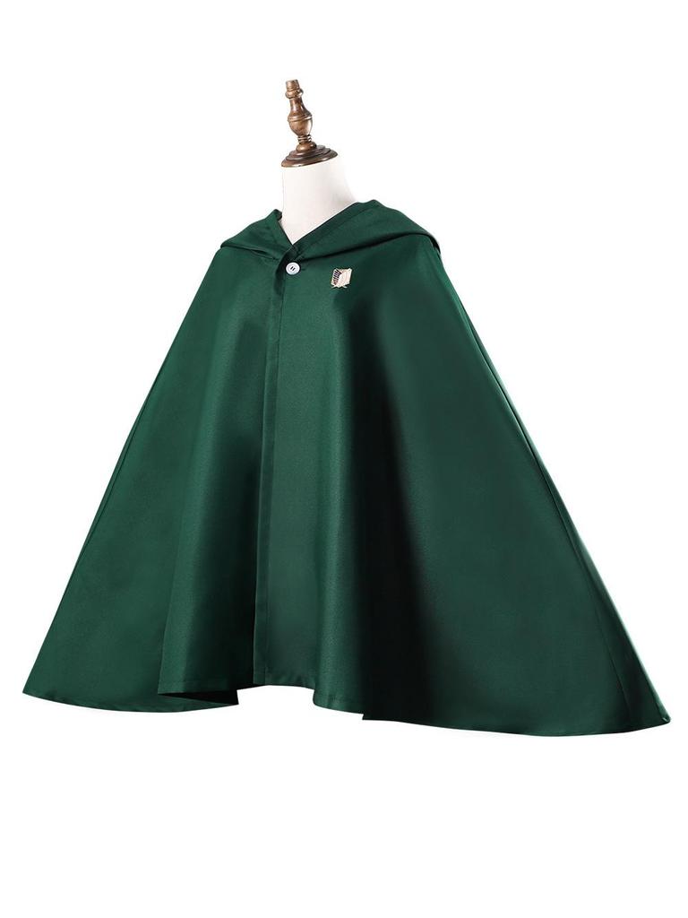 Attack On Titan Captain Cloak Anime Costume for Halloween - Wings of Freedom Green DIY Toy Role-Playing