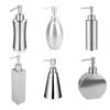 Steel Geometric Stainless Shaped Hand Sanitizer Lotion Storage Bathroom Bottle