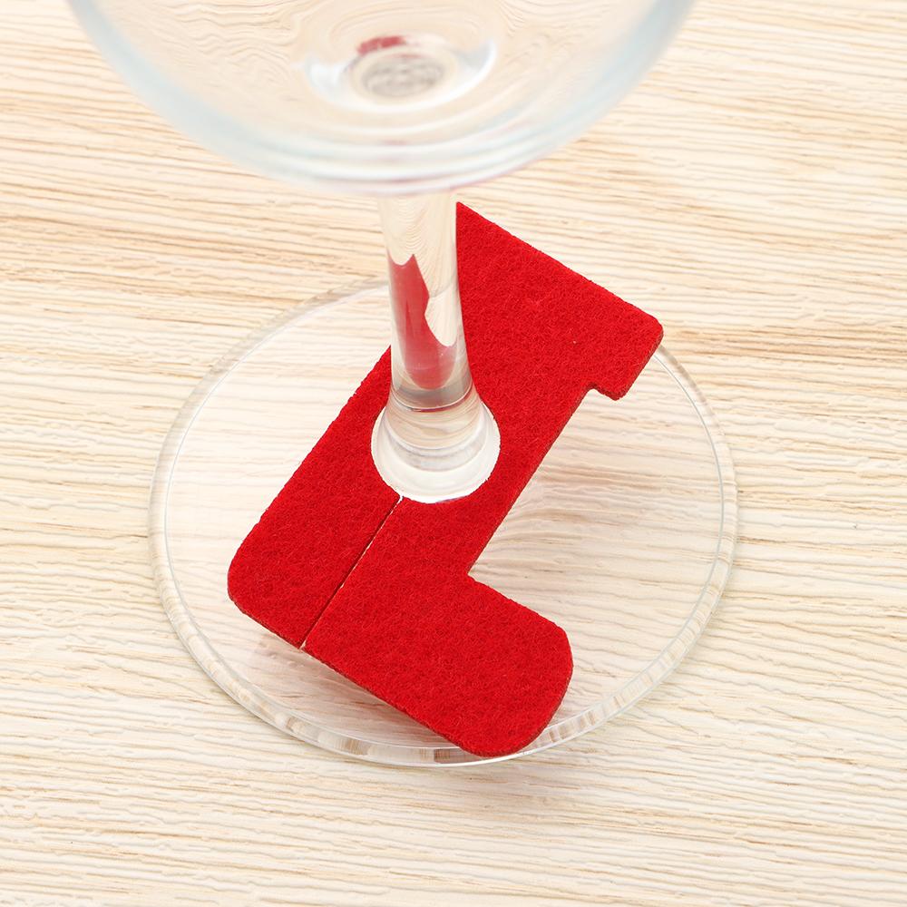 Moș Crăciun Decorare Cupă de Crăciun Inele Pandantive Pahar de Vin Inel Cupă de Crăciun Decor Masă