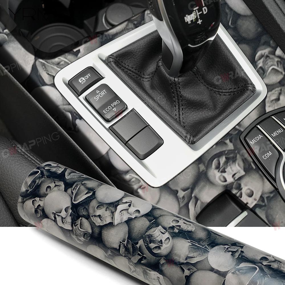 Car Sticker Vinyl Ghost Off-road Vehicle Wrapping Film Skull Halloween Skateboard Graffiti Motorcycle Black Wrap Bicycle Bodies